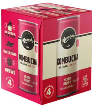 Mixed Berry Kombucha (4 Pack)