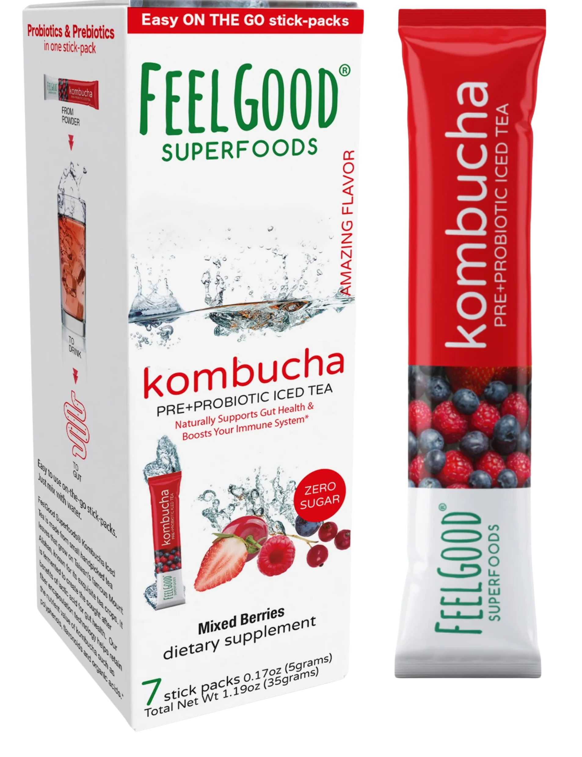 Mixed Berry Kombucha (7 Packets)