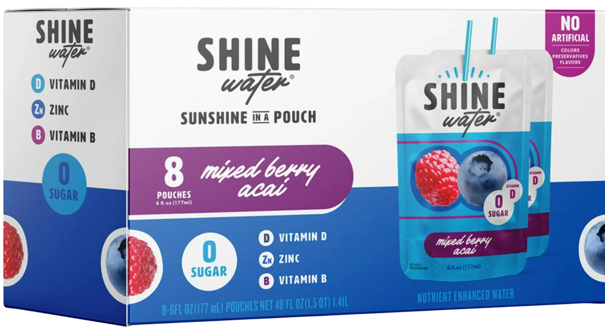 Mixed Berry Water Pouch (8 Pack)
