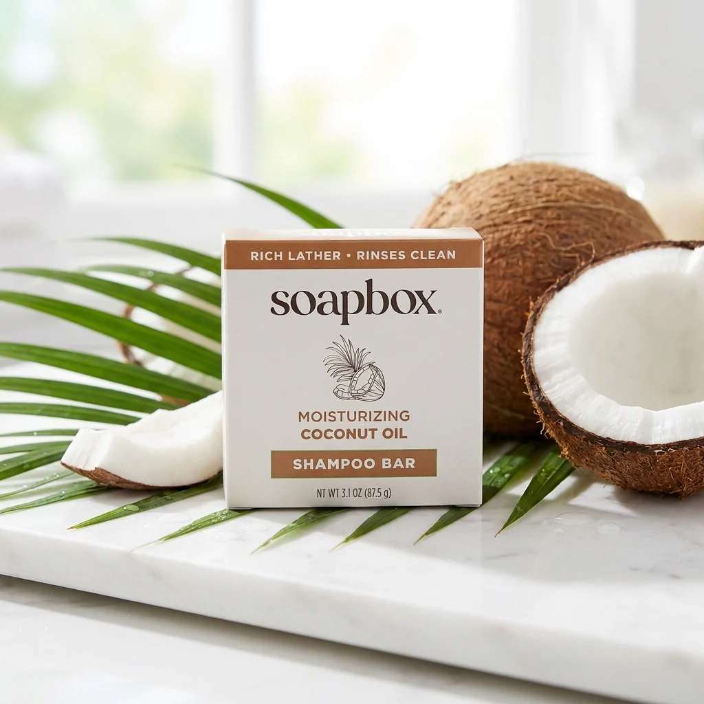 Moisturizing Coconut Oil Shampoo Bar - Image 2
