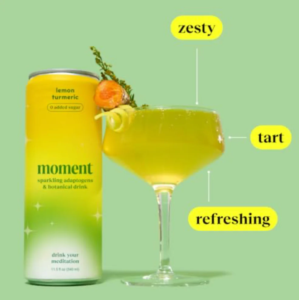 Adaptogen Drink Lemon Turmeric Sparkling Soda (12 Pack) - Image 4