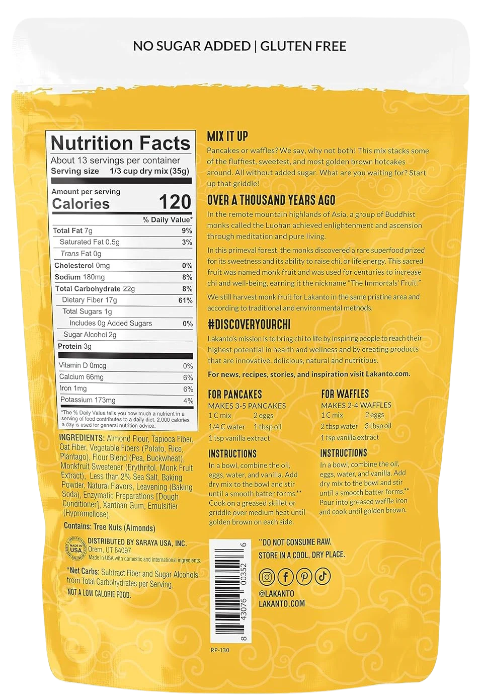 Pancake & Waffle Mix - No Sugar Added - Image 2
