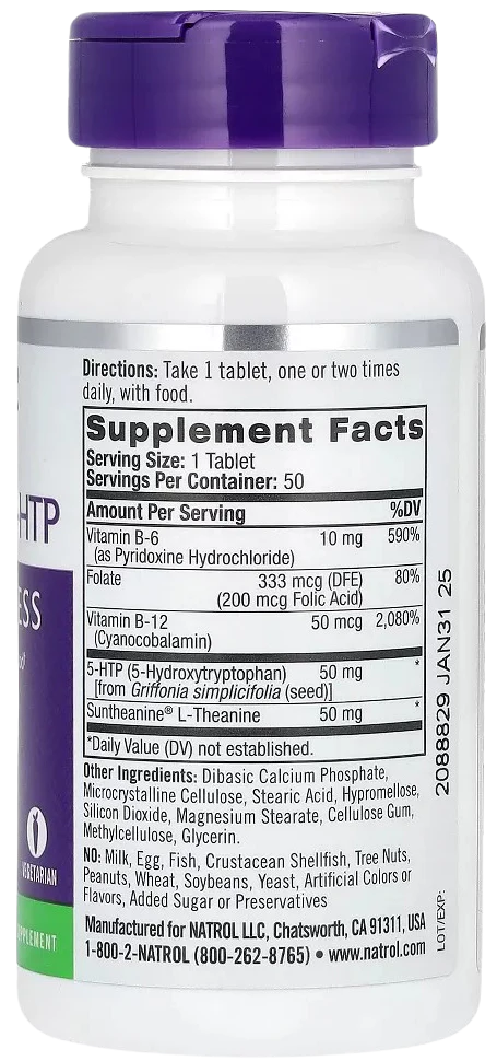 Mood + Stress Mood Positive 5-HTP (50 Tablets) - Image 2
