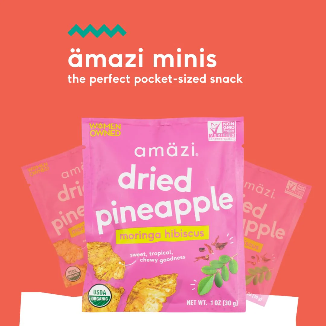 Moringa Hibiscus Dried Pineapple (12 Pack) - Image 4