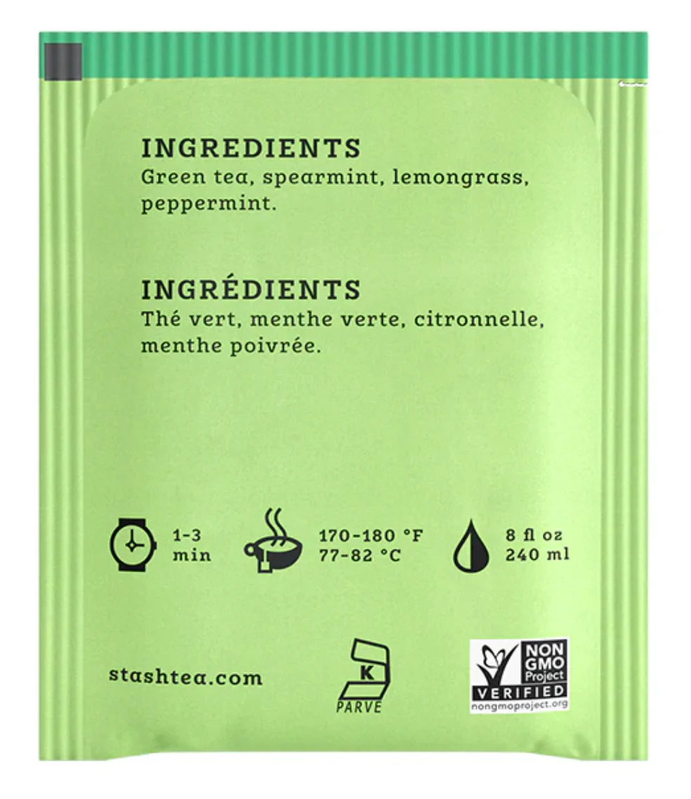 Moroccan Mint Green Tea Bags (100 CT) - Image 3