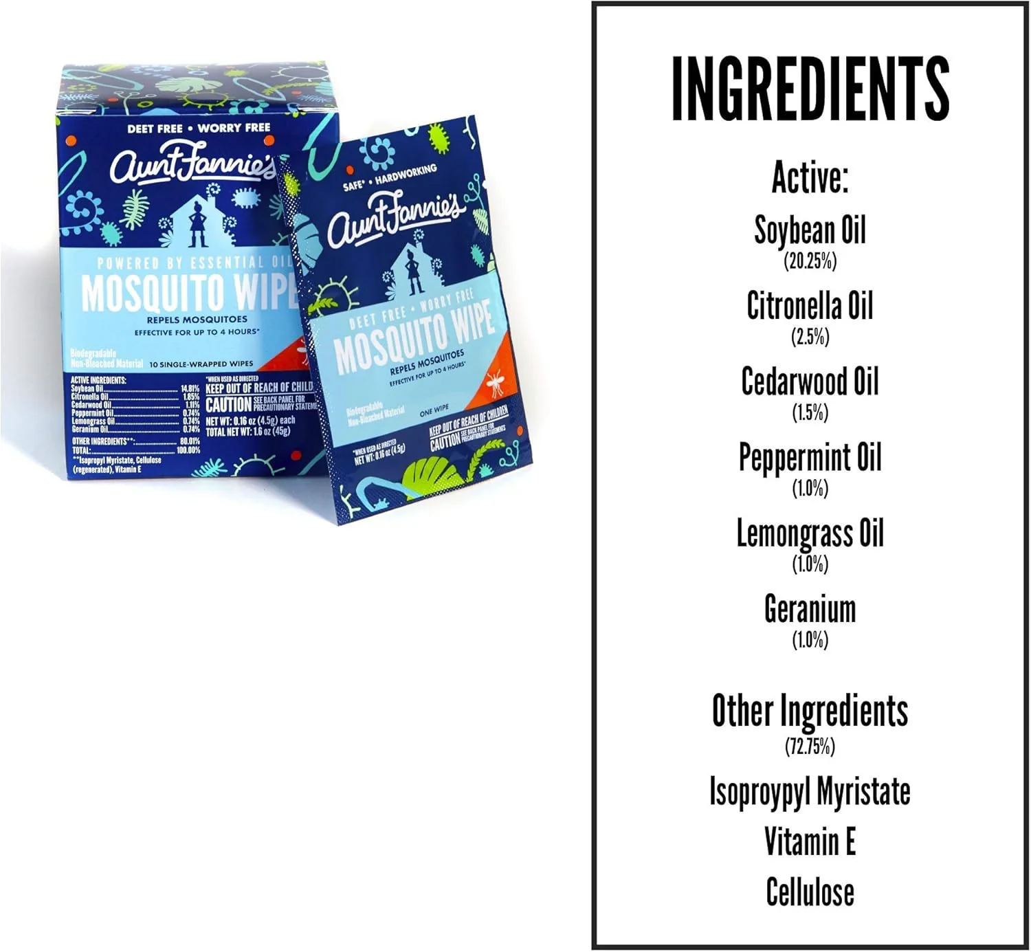 Mosquito Repellent Wipes (10 CT) - Image 2
