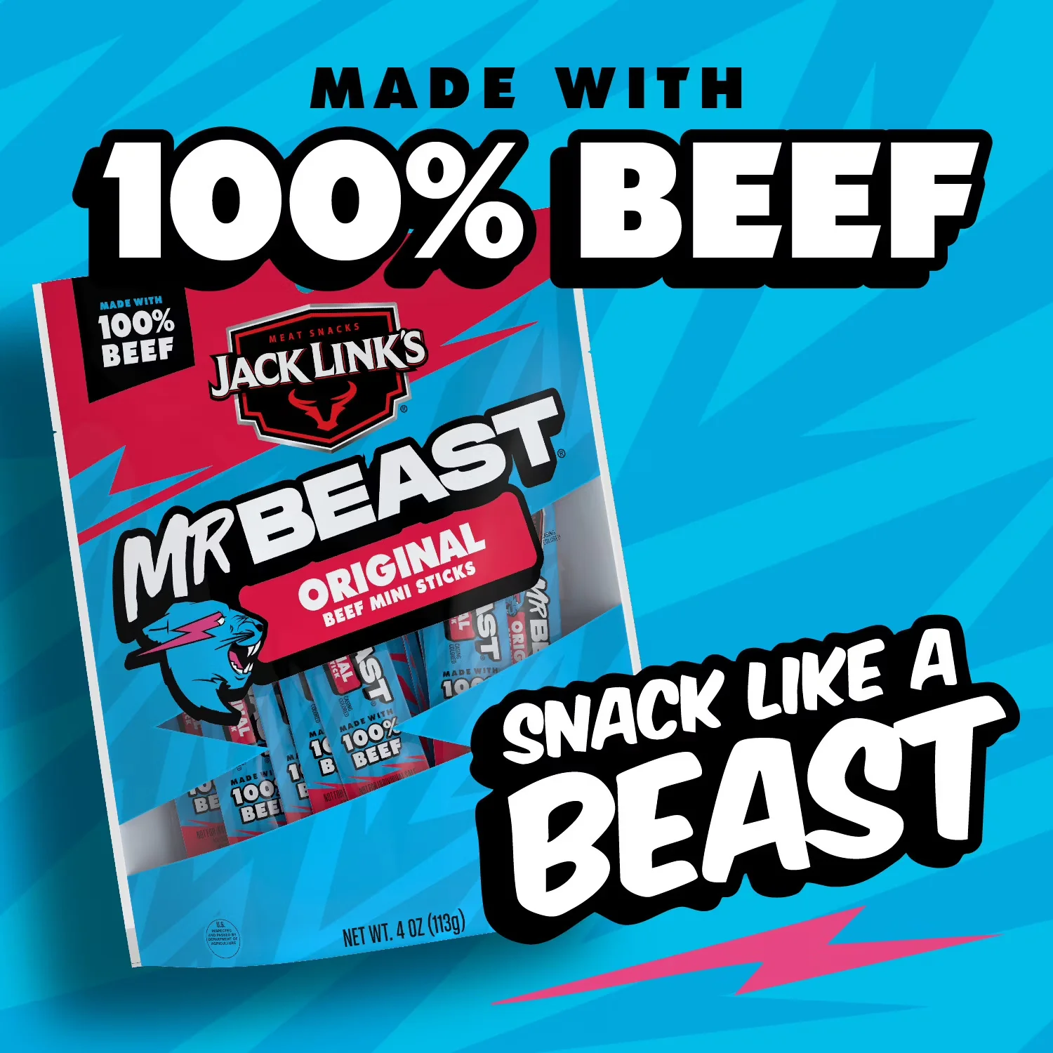 Mr Beast Original Beef Sticks (8 CT) - Image 4