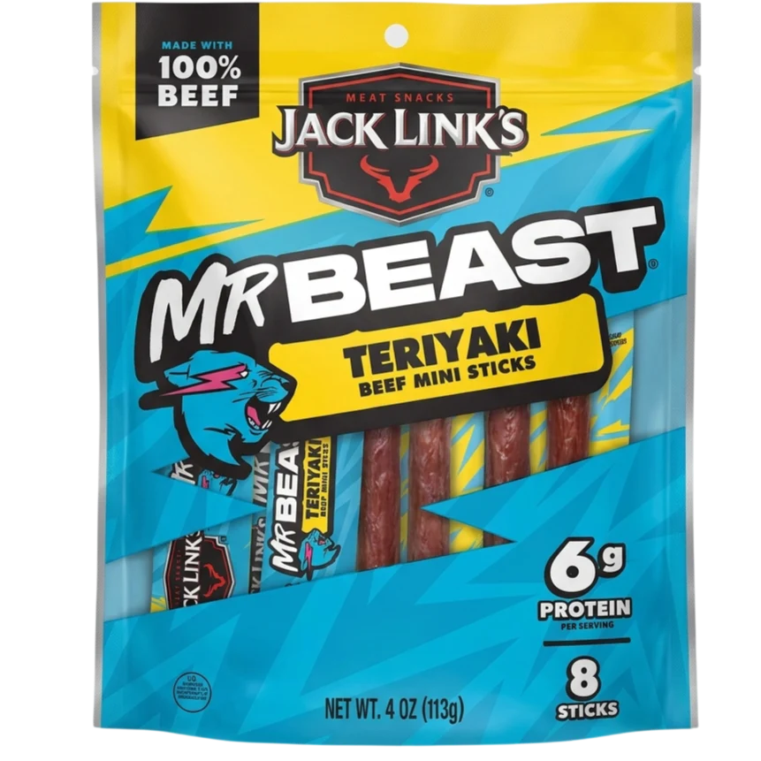 Mr Beast Teriyaki Beef Sticks (8 CT)