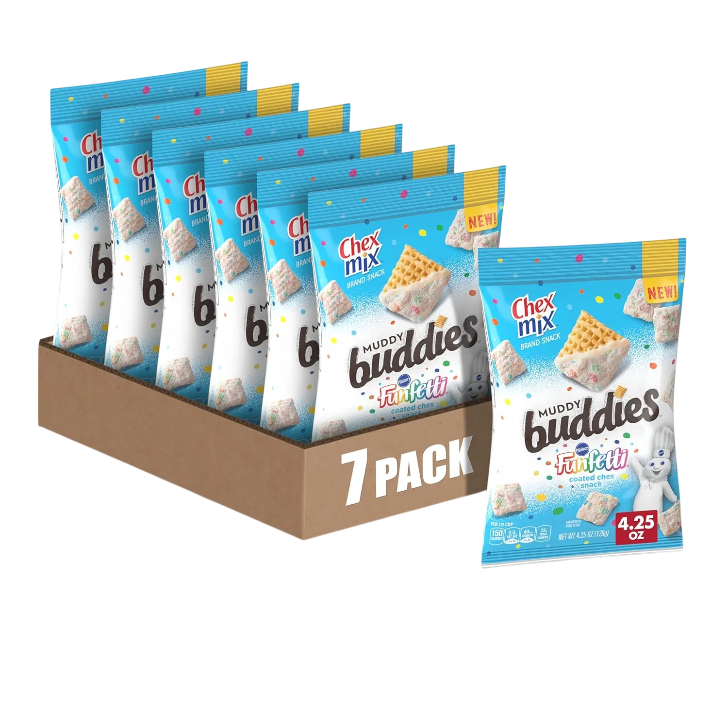 Muddy Buddies Funfetti Coated Snack (7 Pack) - Image 2