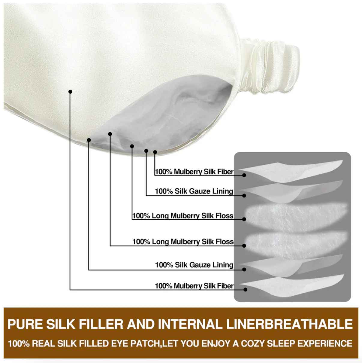 Mulberry Silk Sleep Masks (1 CT) - Image 4