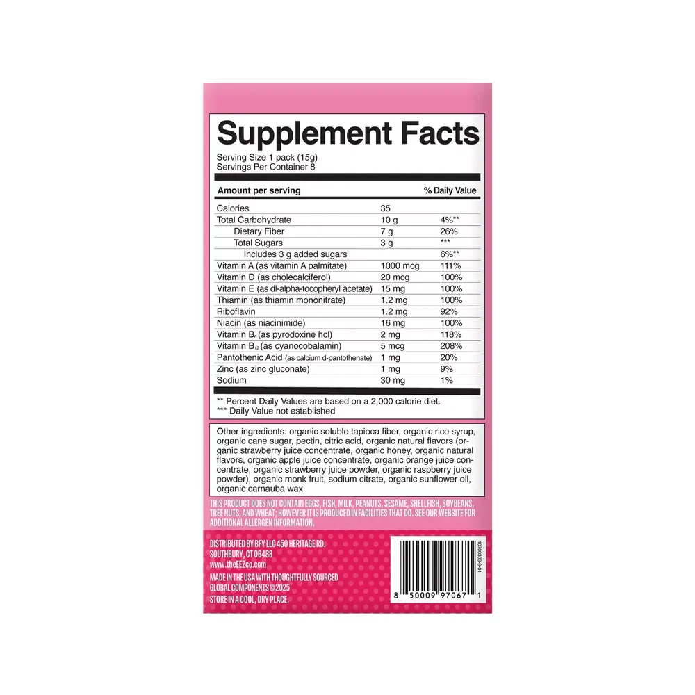 Multeez Daily Multivitamin Gummy Packs For Kids - Strawberry Splash - Image 2