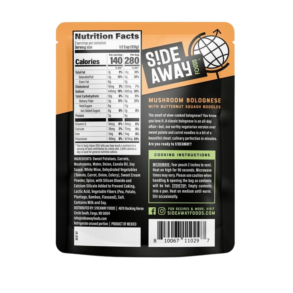Mushroom Bolognese Squash Noodles (6 Pack) - Image 3