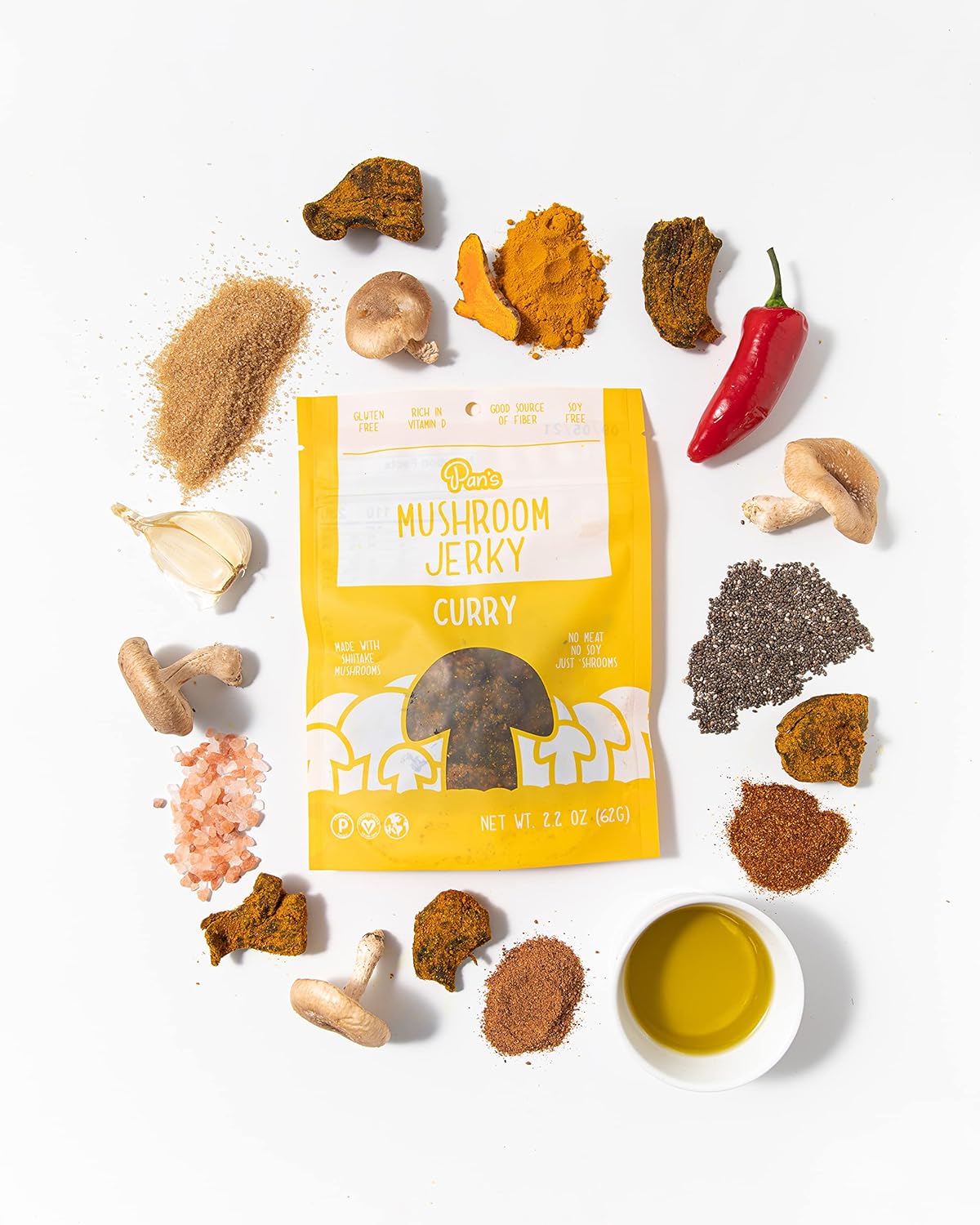 Mushroom Jerky - Curry - Image 2