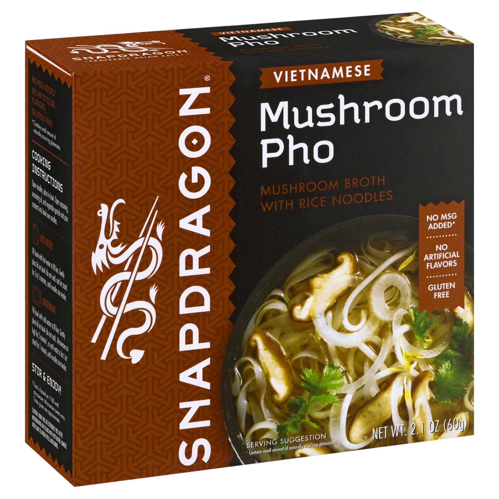 Mushroom Vietnamese Pho Noodle Bowl