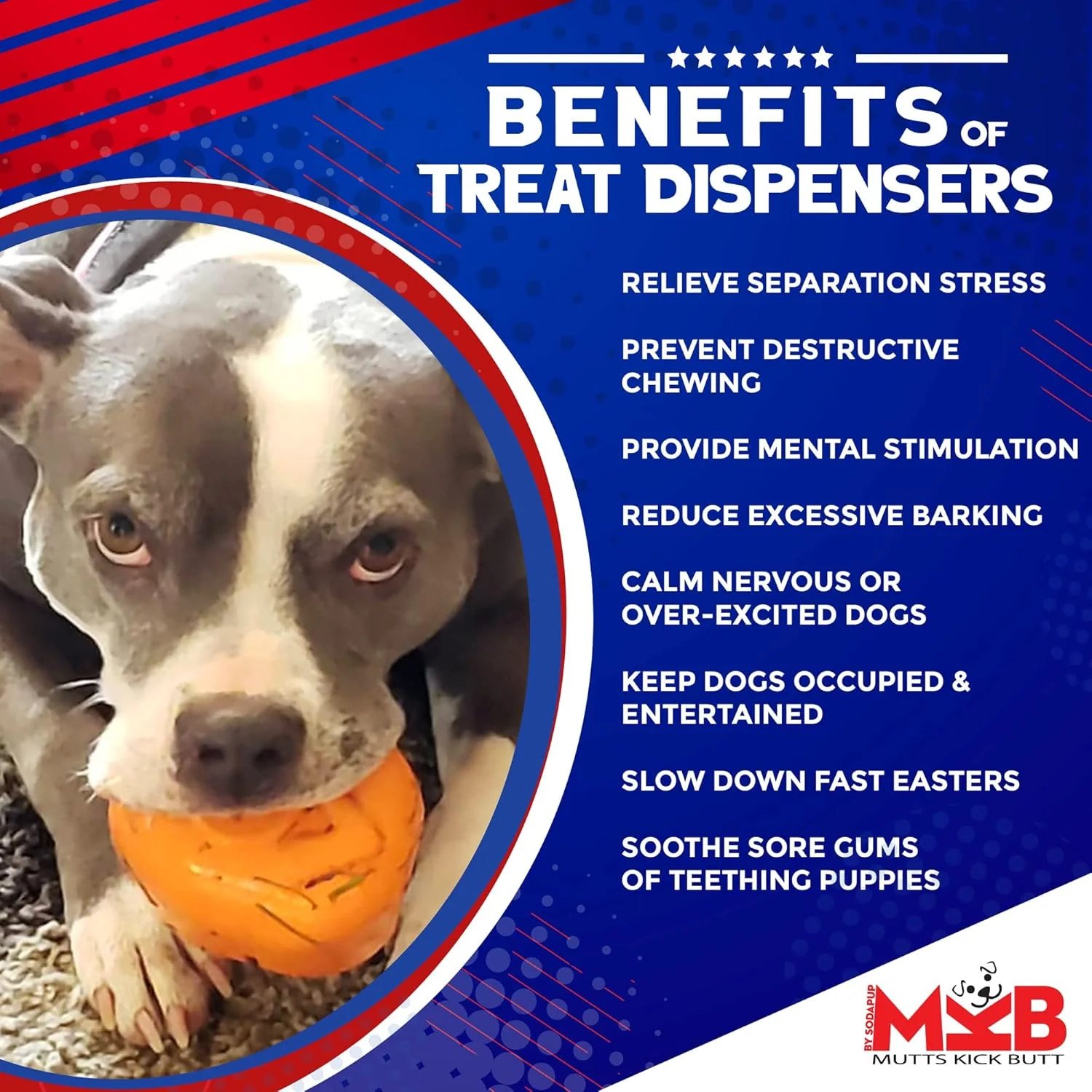 MuttsKickButt Roasted Turkey – Durable Dog Treat Dispenser & Chew Toy - Image 3