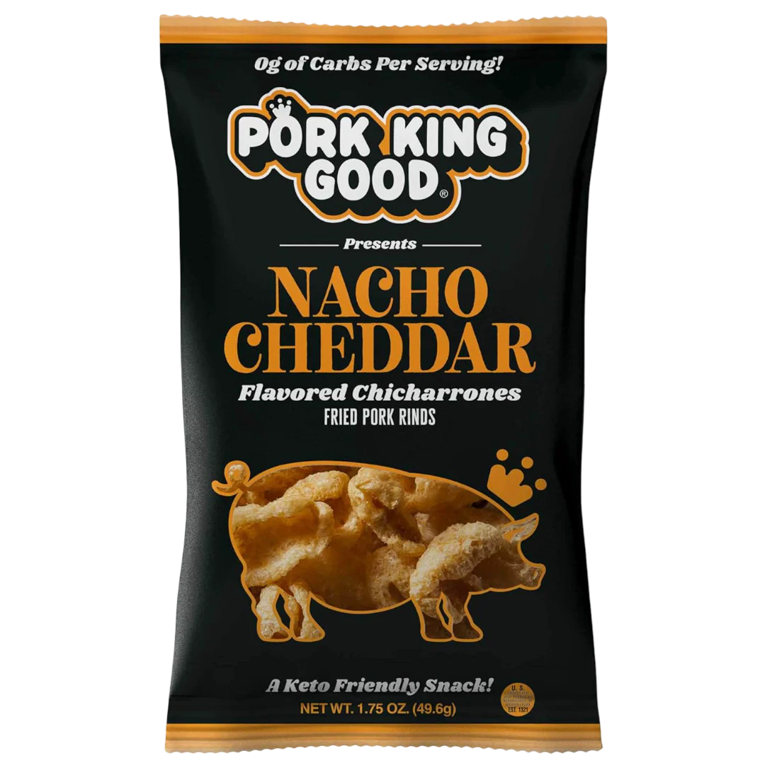 Nacho Cheddar Pork Rinds (12 CT) - Image 2