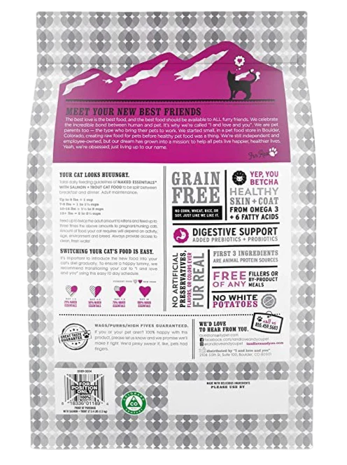 Naked Essential Grain Free Salmon Plus Trout Cat Food - Image 2