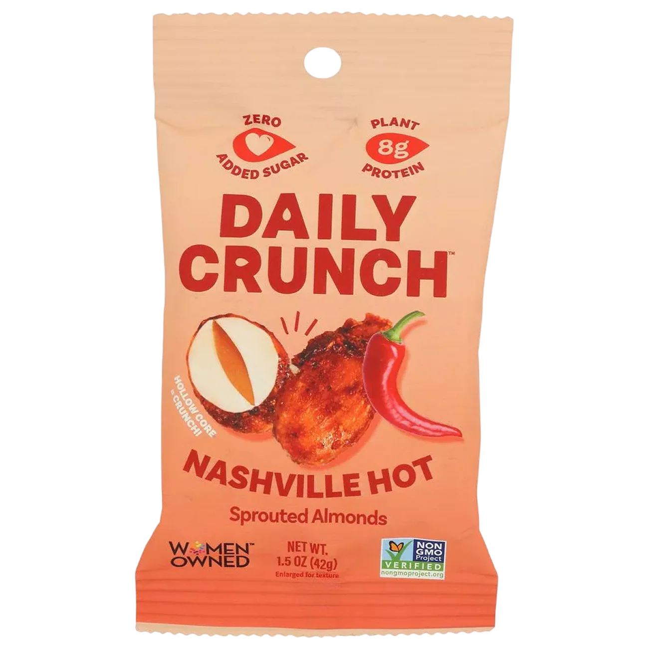 Nashville Hot Sprouted Almonds (8 Packs) - Image 2