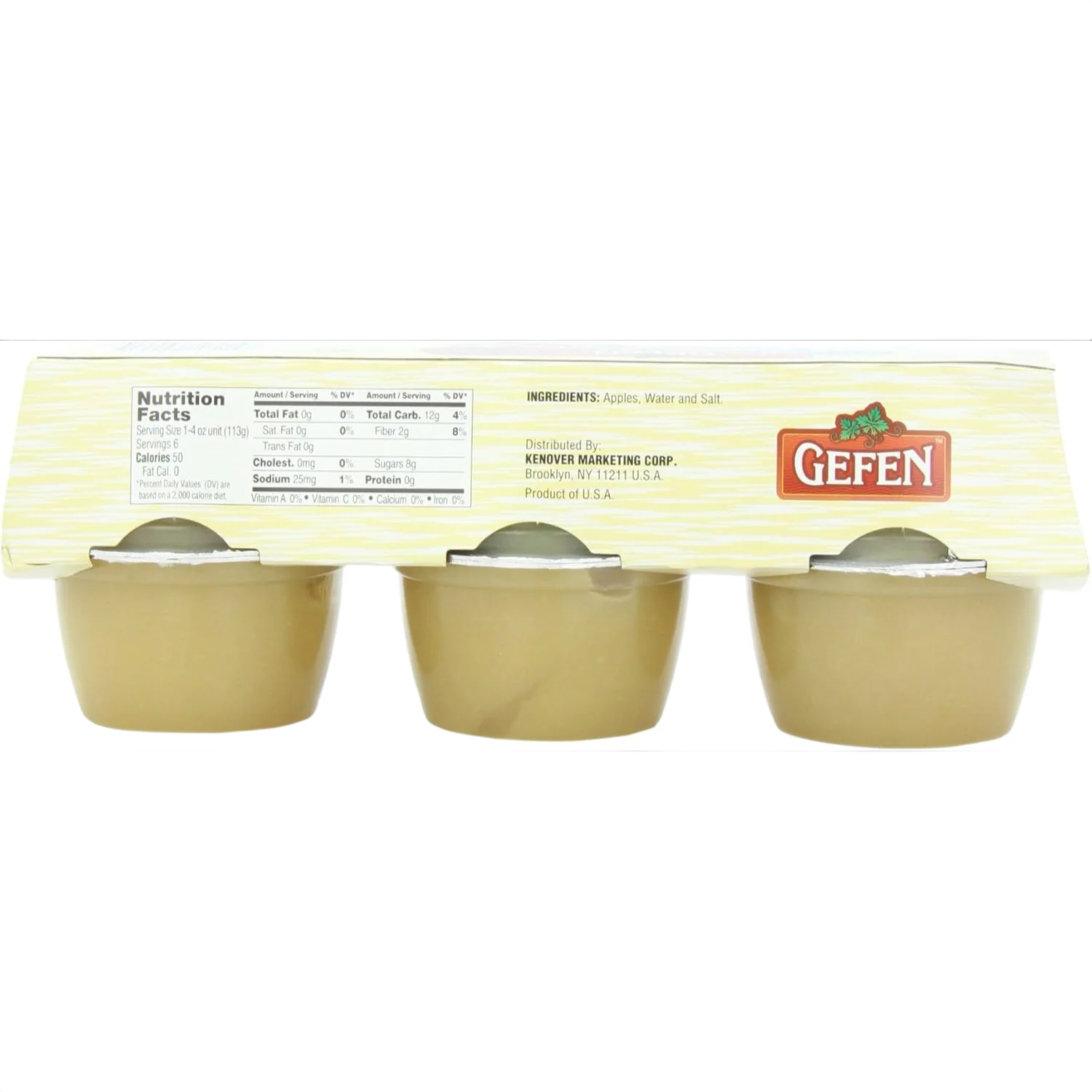 Natural Applesauce Cups (6 CT) - Image 2