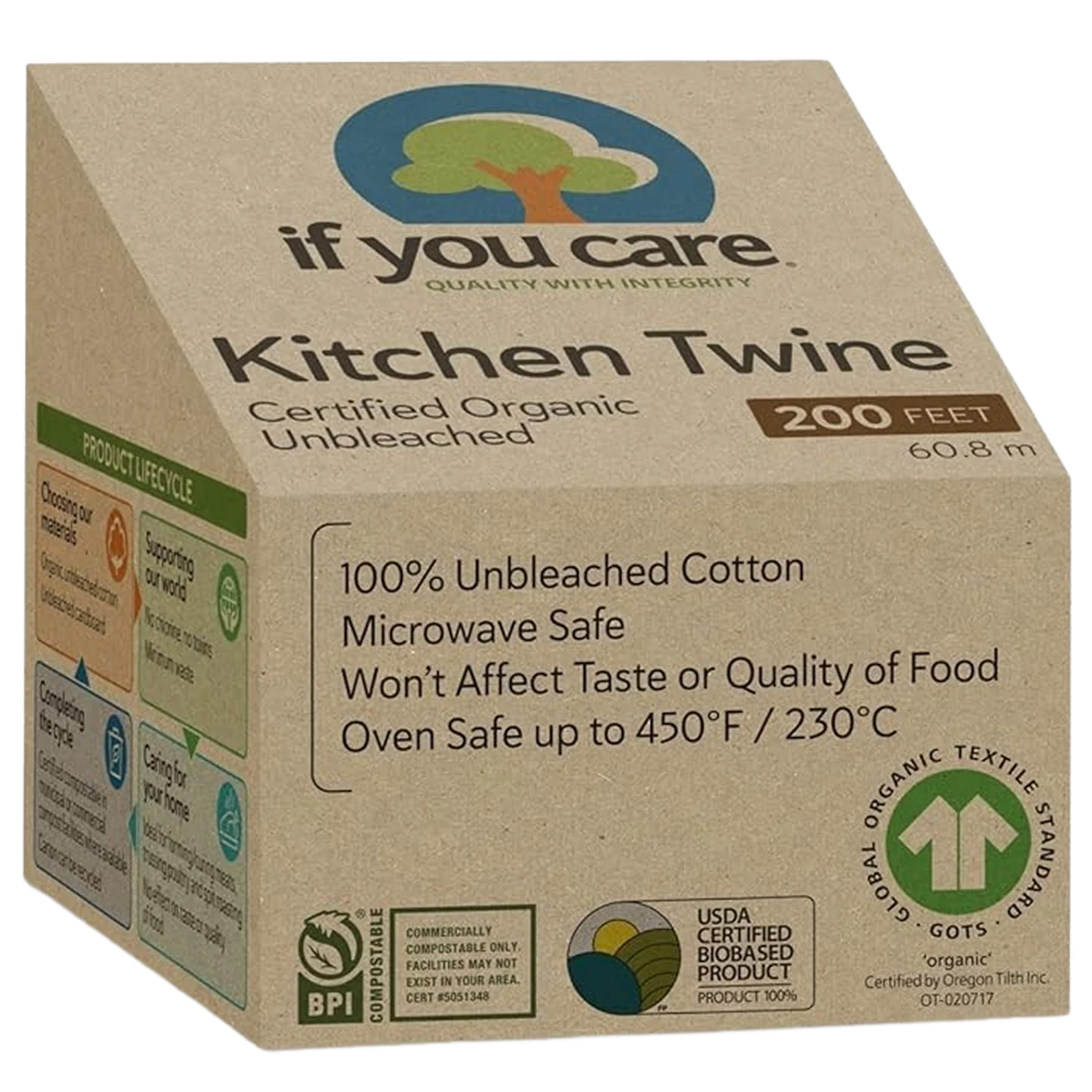 Natural Kitchen Twine - 200 Feet