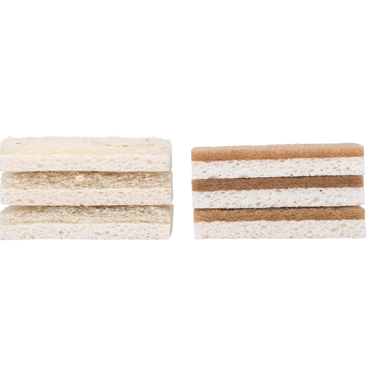 Natural Scrubber Sponge Duo Set (6 Pack)