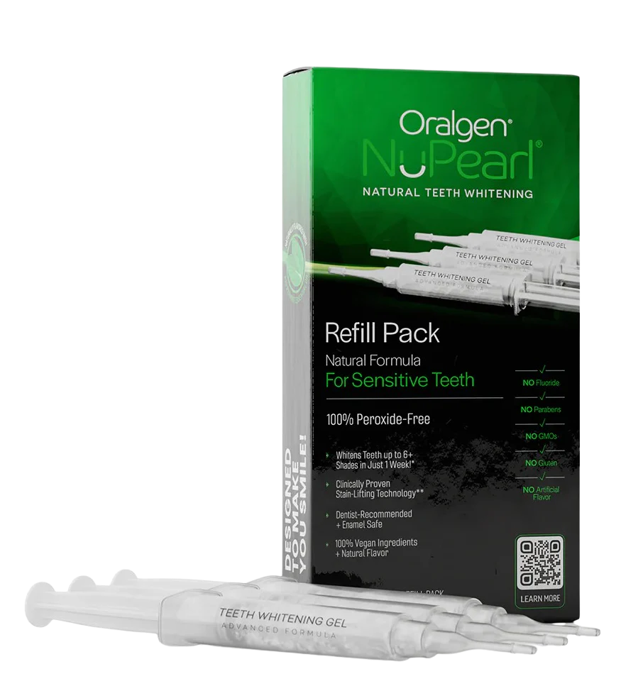 Natural Teeth Whitening Refill Pack with 3 Syringes (Peroxide-Free) - Image 2