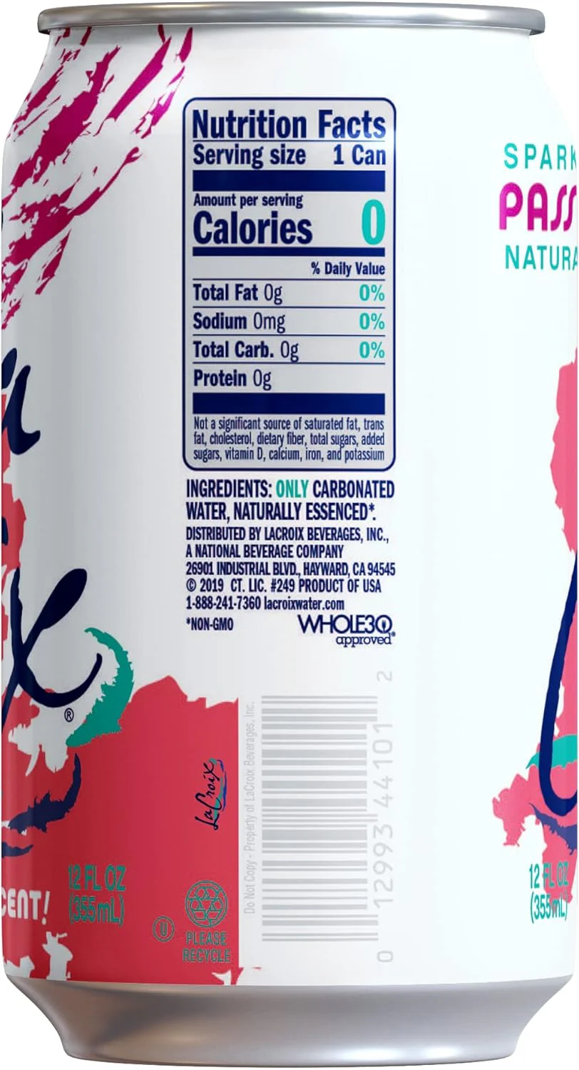 Naturally Passionfruit Essenced Sparkling Water (8 Pack) - Image 3