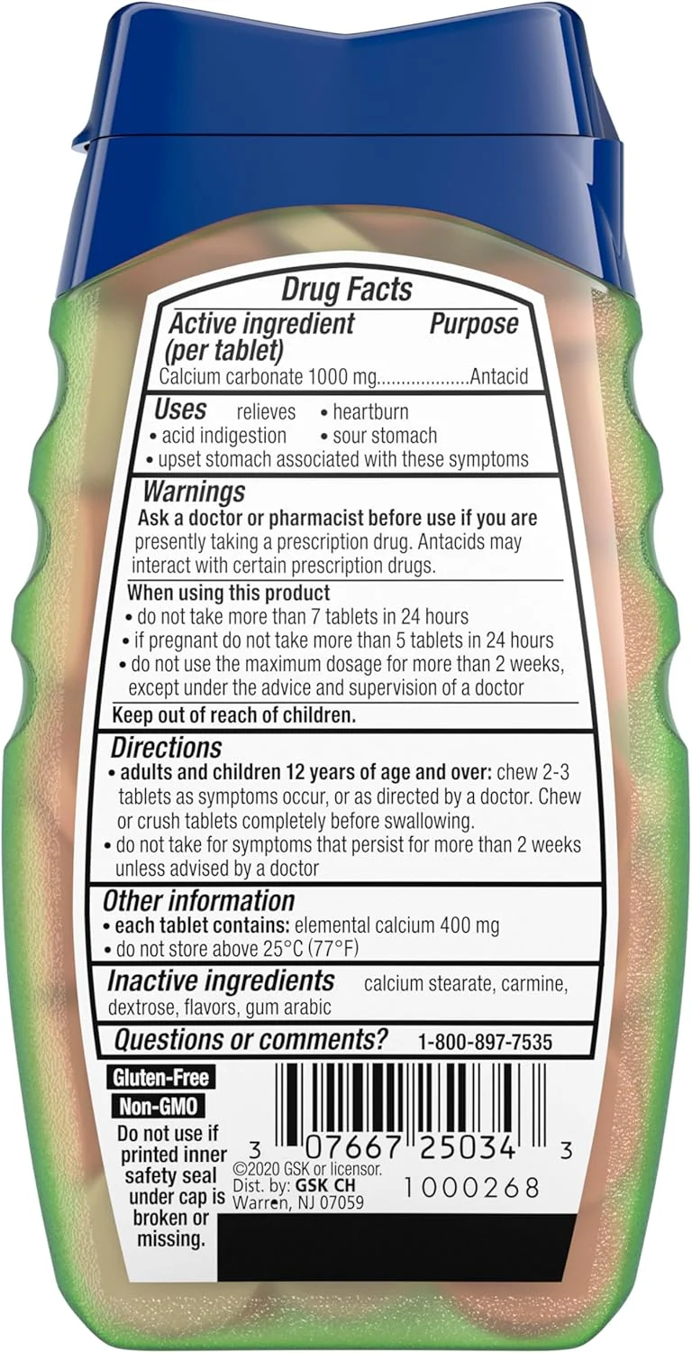 Naturals Antacid Black Cherry & Watermelon Chewable (56 CT) - Image 2