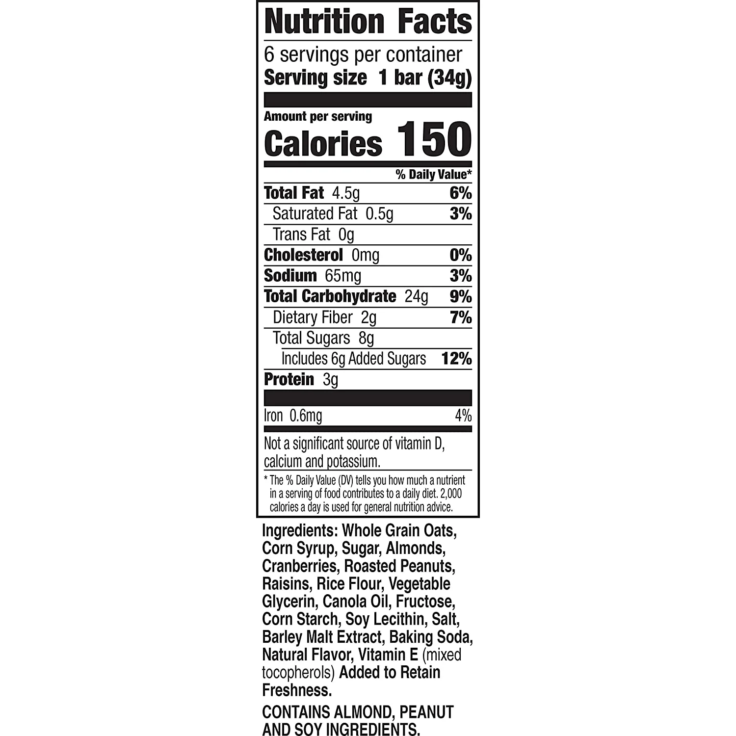 Fruit & Nut Trail Mix Granola Bars (15 CT) - Image 3