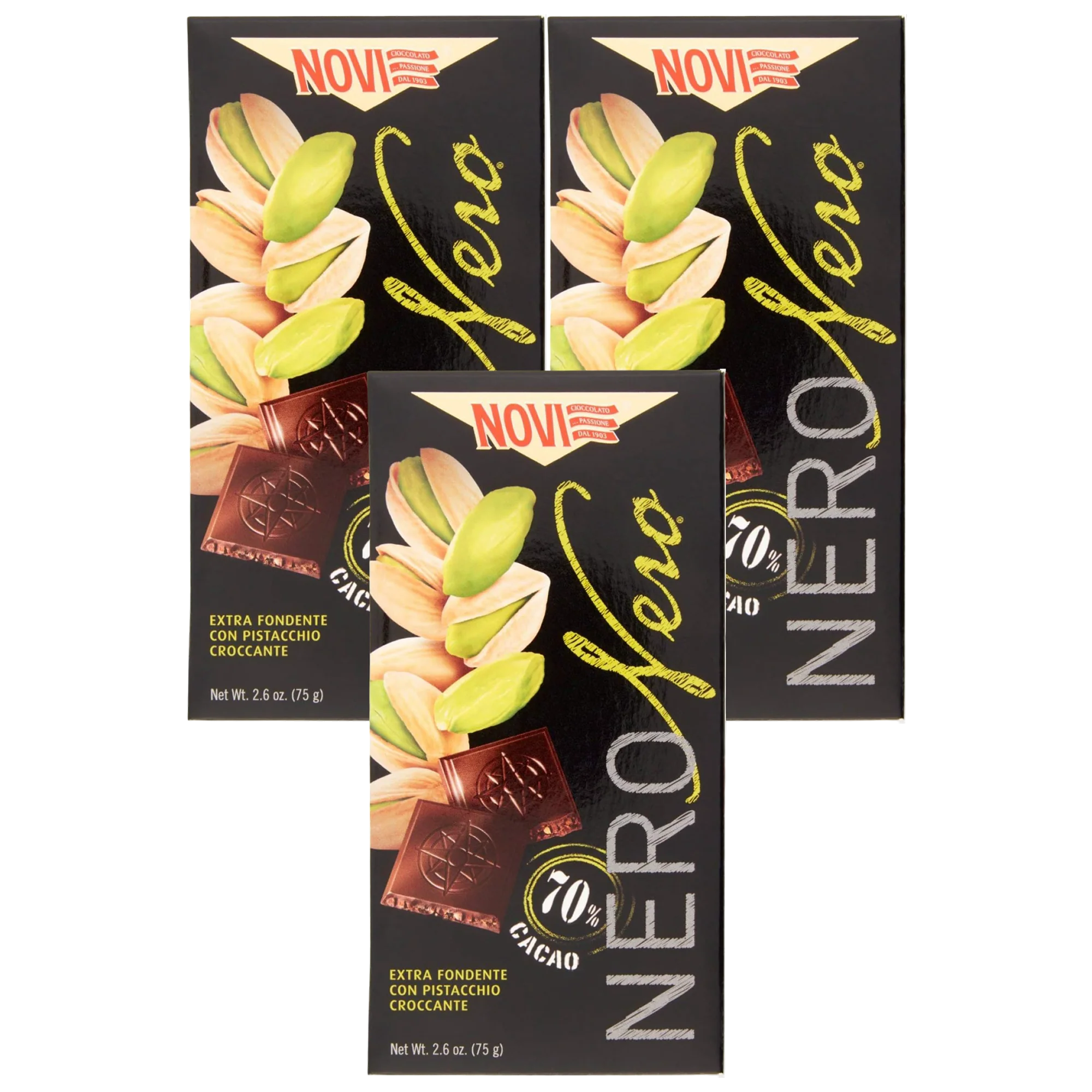 Nero Pistachio Dark Chocolate Bar (3CT)