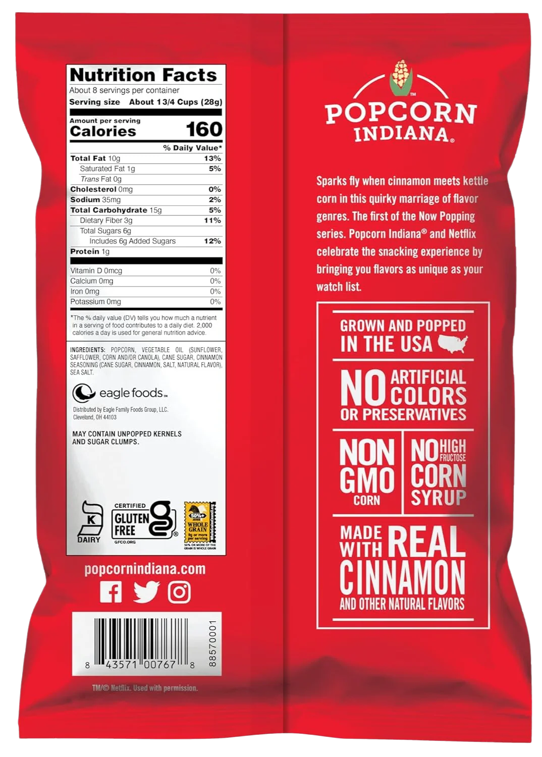 Netflix Swoonworthy Cinnamon Kettle Corn Popcorn - Image 2