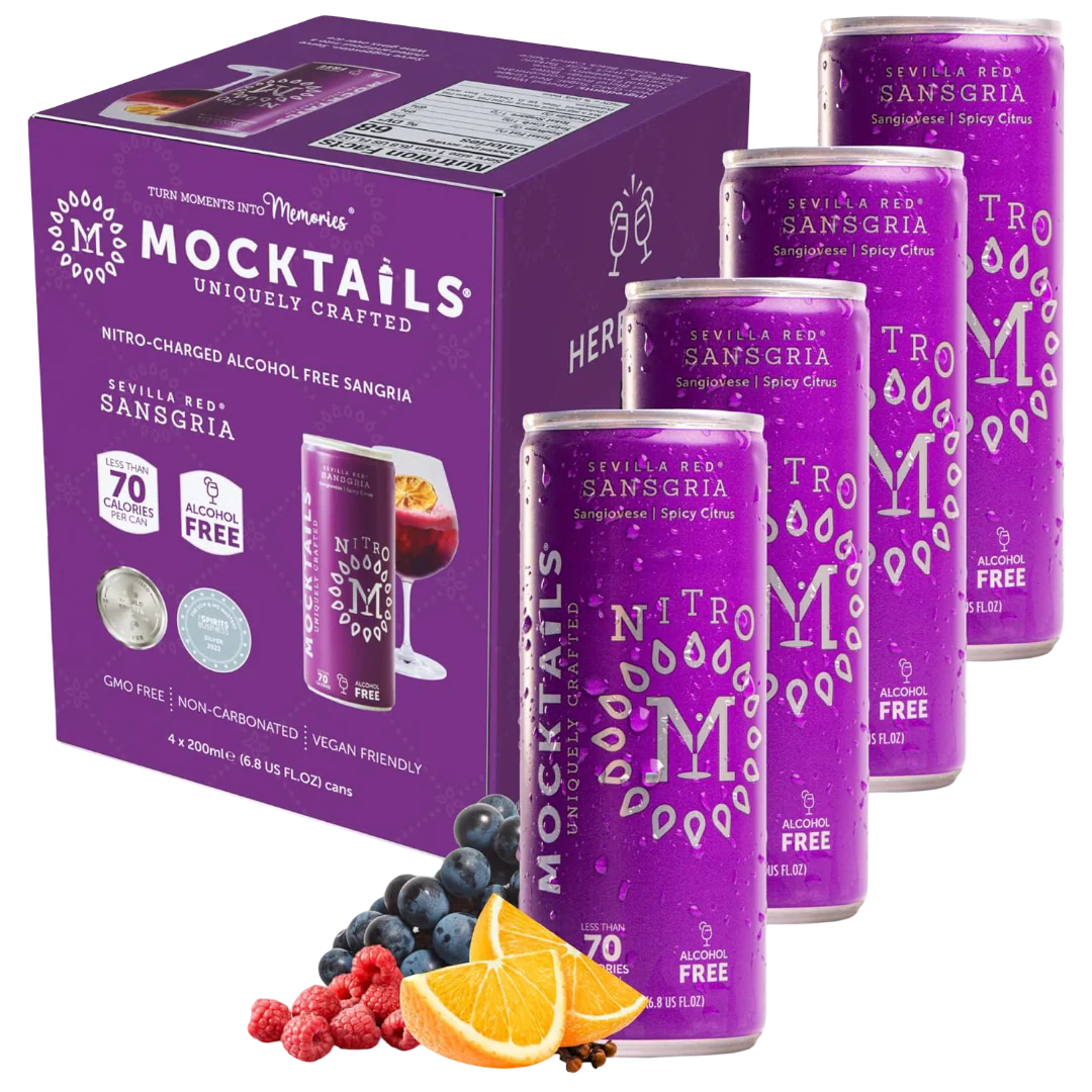 Nitro Sangria Non-Alcoholic Mocktail (4 Pack)