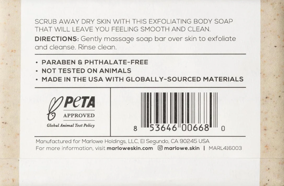 No. 102 Men's Scrub Soap Bar Original - Image 4
