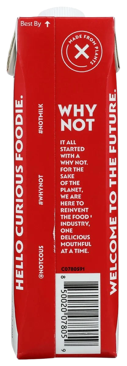 Not Milk Plant Based Whole Milk - Image 2