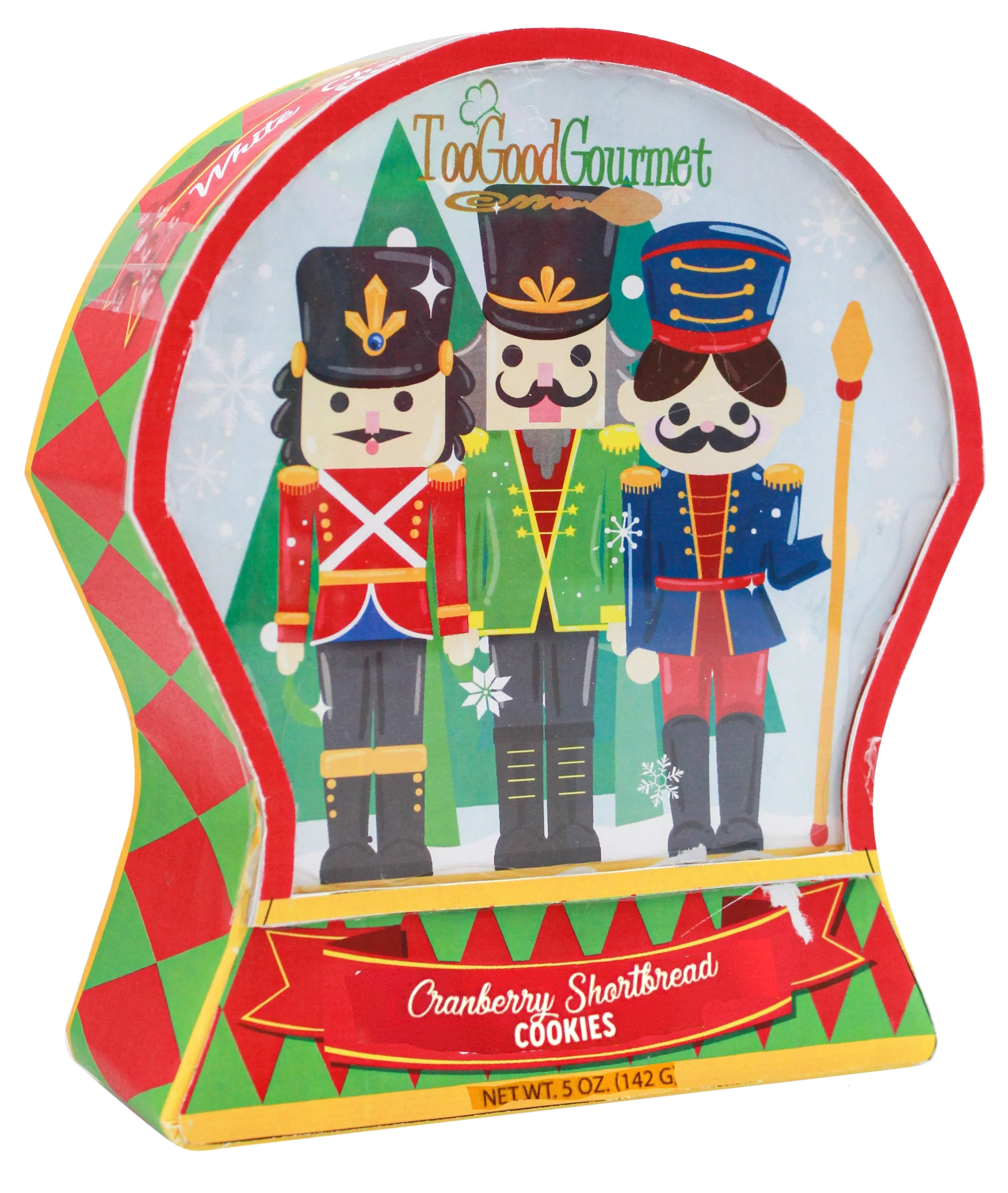 Nutcracker Snow Globe - Cranberry Shortbread Cookies