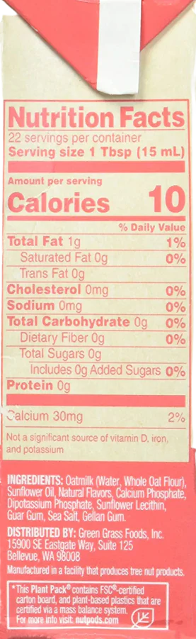 Unsweetened Cinnamon Swirl Oat Creamer - Image 2