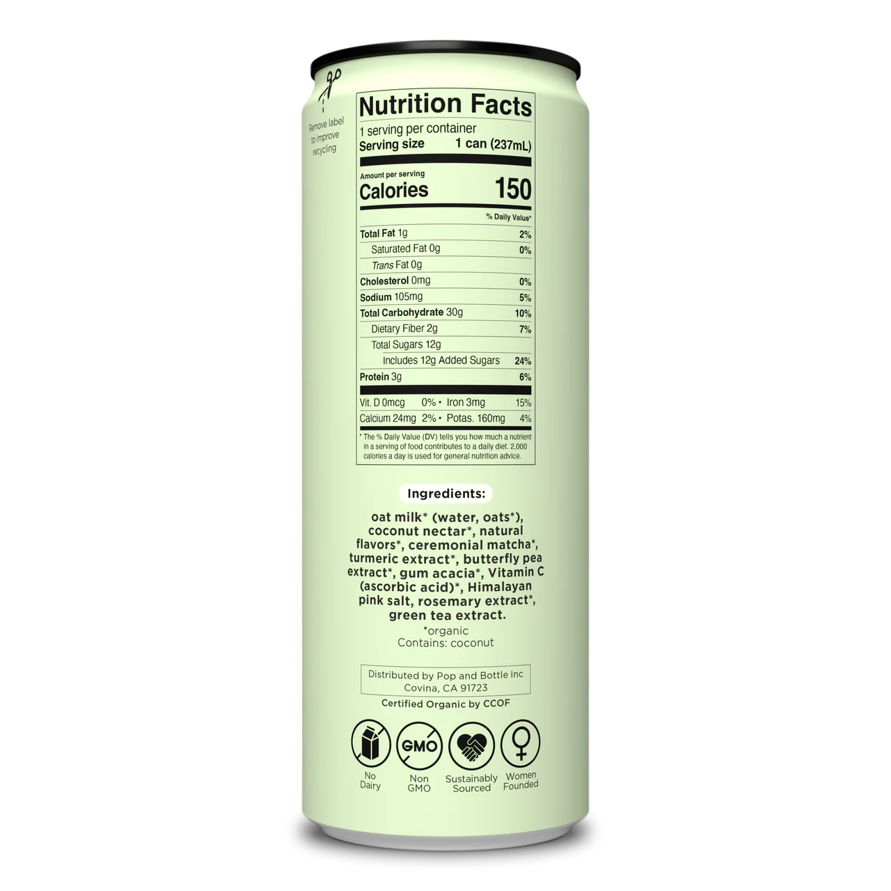 Oat Milk Latte Variety Pack Matcha, Vanilla, Mocha, Caramel (12 Pack) - Image 8