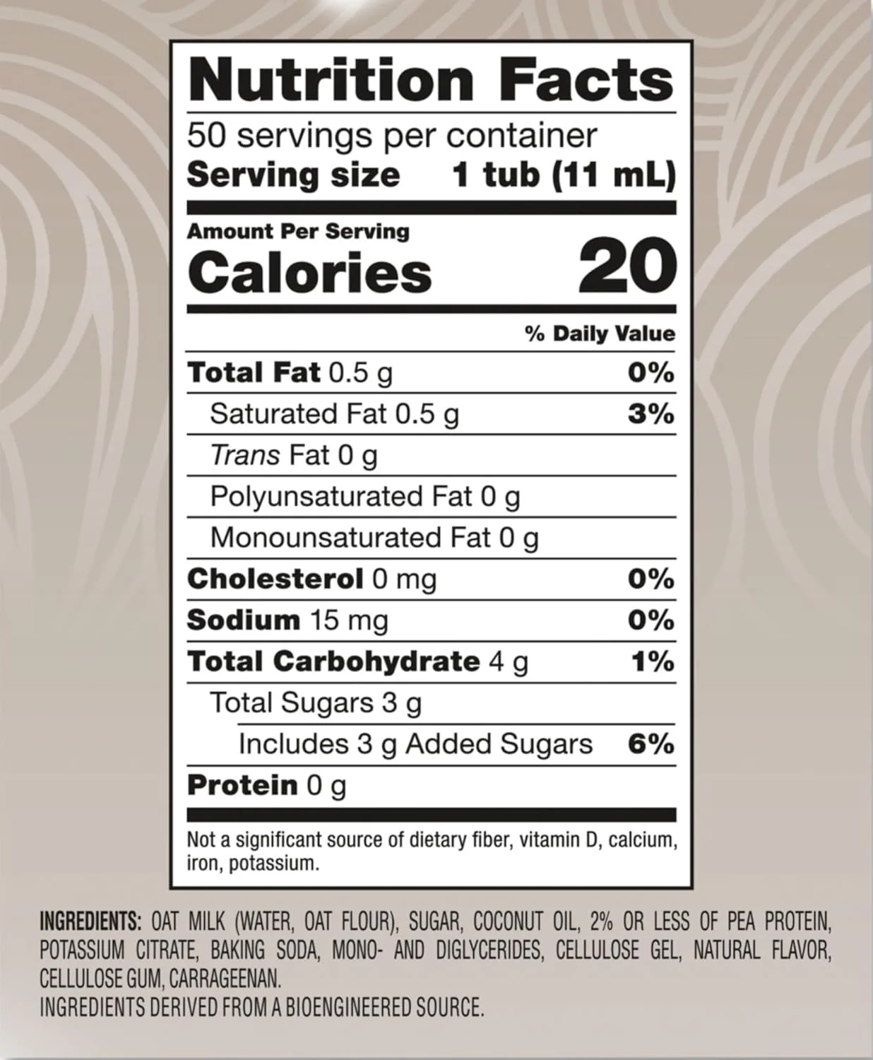 Oat Milk Liquid Coffee Creamer - Vanilla (50 CT) - Image 4