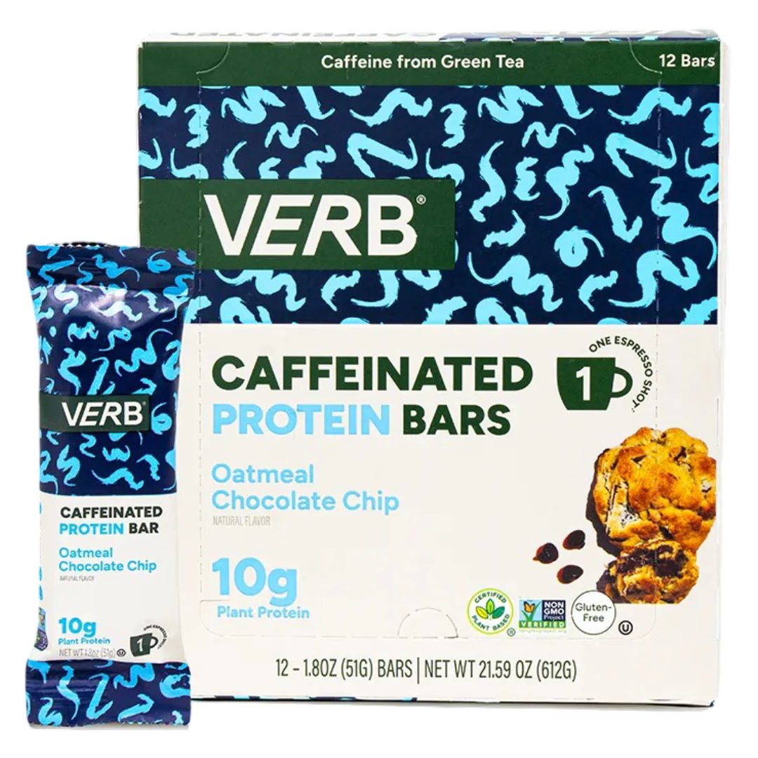 Caffeinated Protein Bars, Oatmeal Chocolate Chip (12 CT)