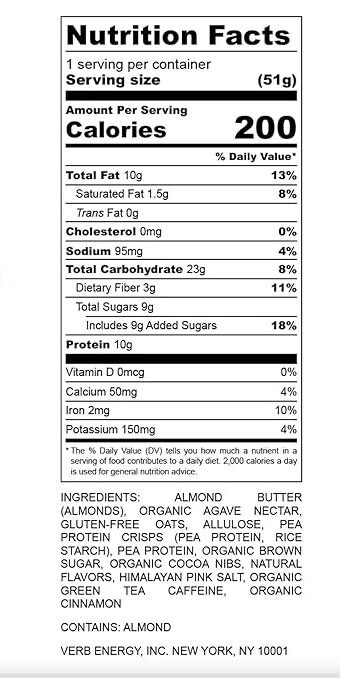 Caffeinated Protein Bars, Oatmeal Chocolate Chip (12 CT) - Image 4