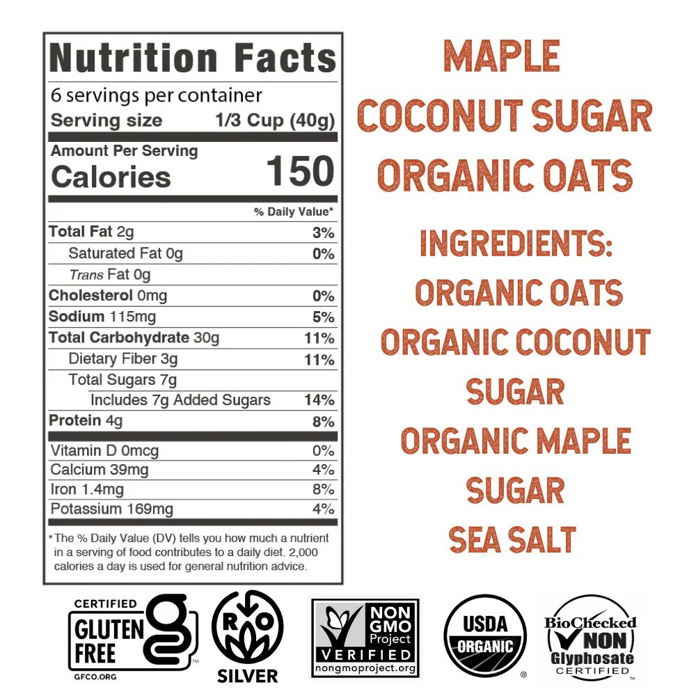 Oats - Maple Coconut Sugar - Image 2
