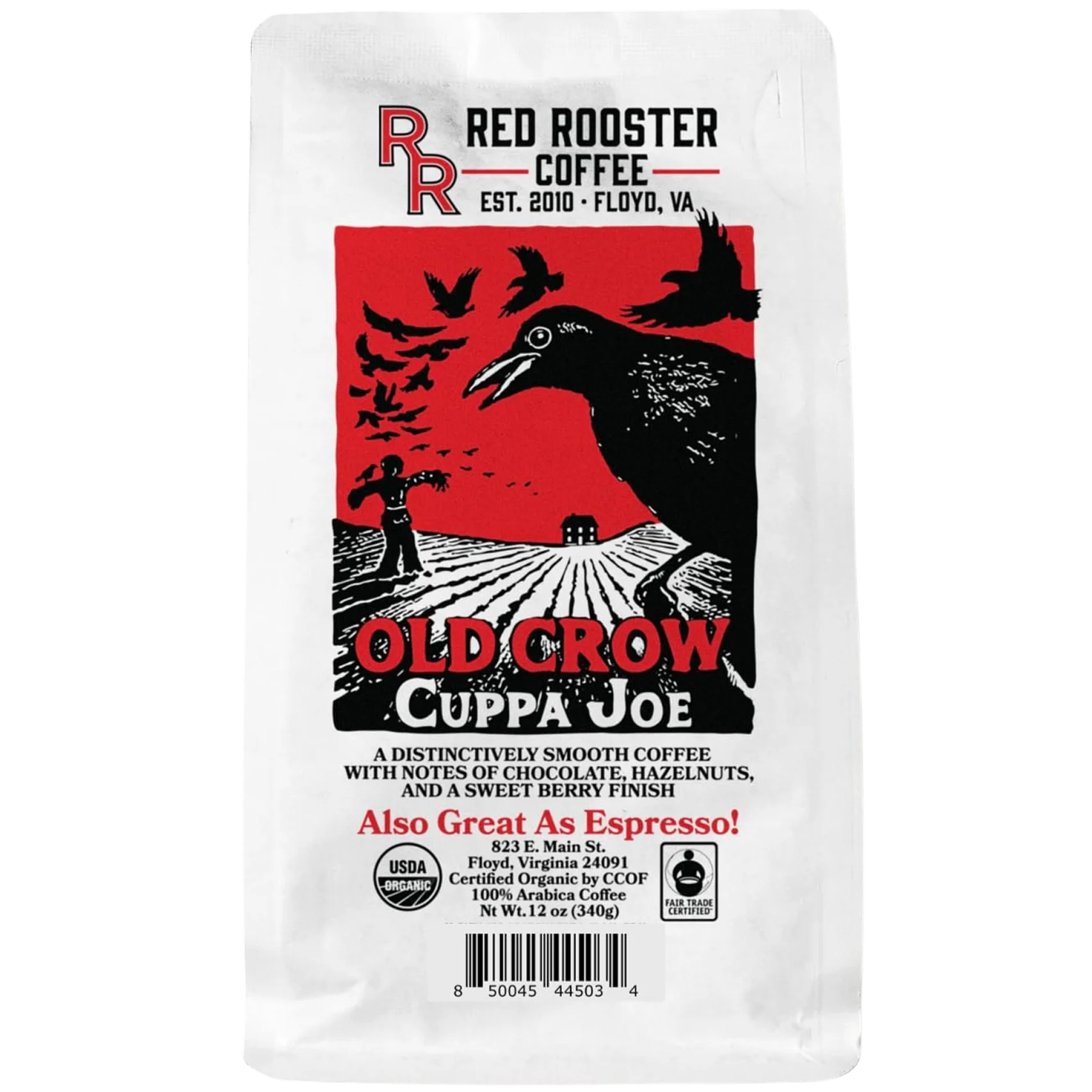 Old Crow Cuppa Joe Blend Medium Roast Whole Bean Coffee