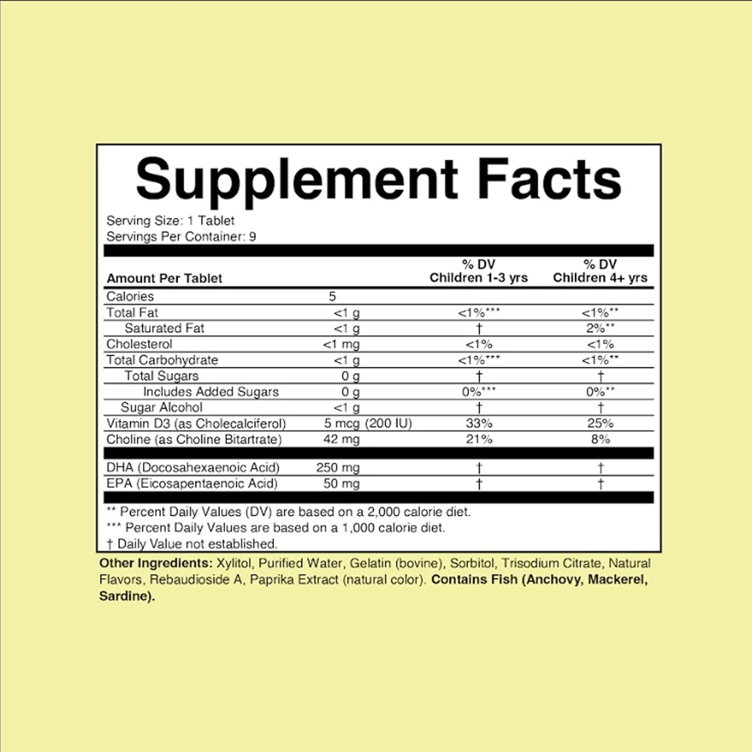 Omega-3 DHA + Choline SoftMelts Natural Passion Fruit Flavor (27 CT) - Image 3