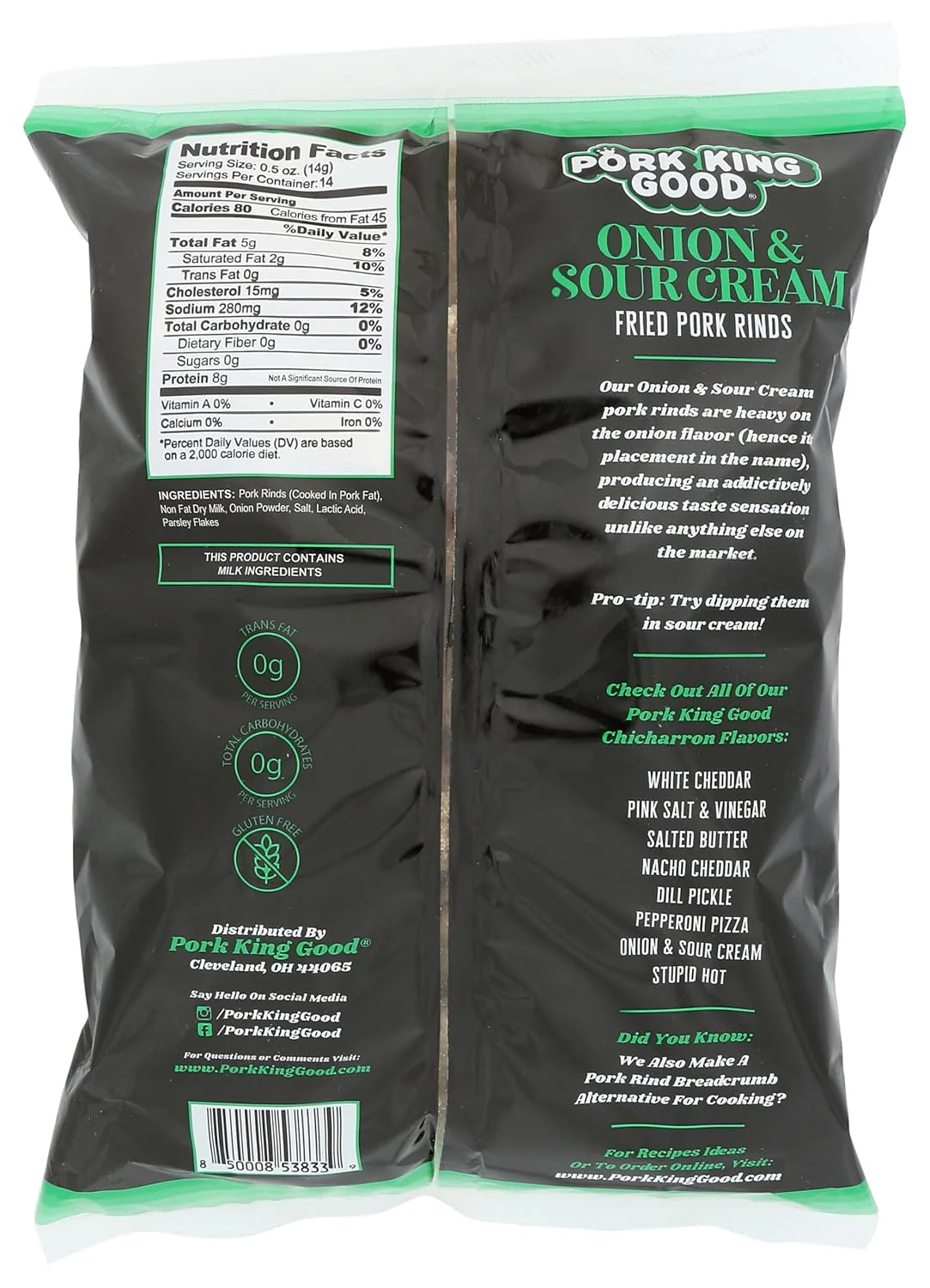 Onion & Sour Cream Fried Pork Rinds - Image 3