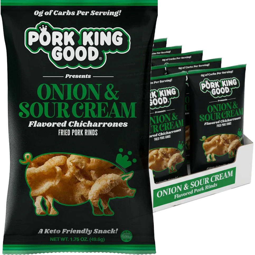 Onion & Sour Cream Pork Rinds (12 CT)