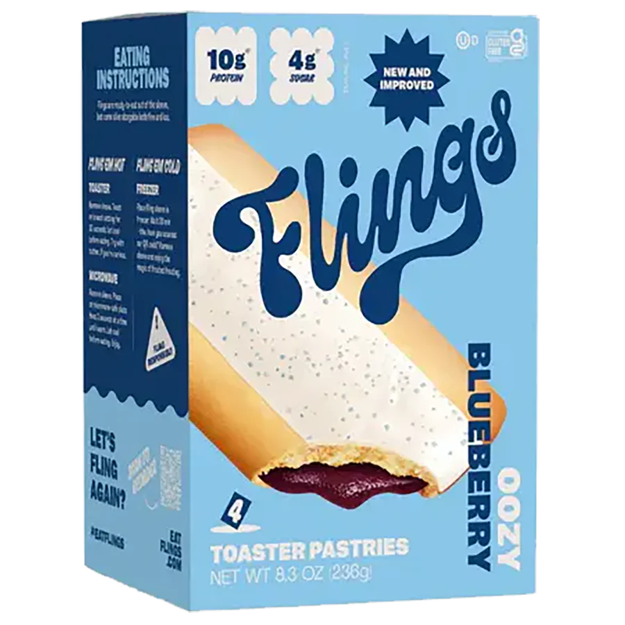 Protein Oozy Blueberry Toaster Pastries