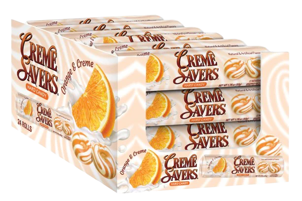 Orange and Creme Roll Candy (24 Pack)