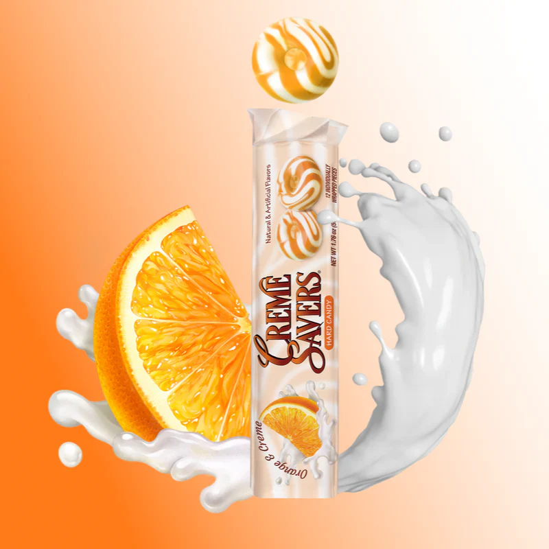 Orange and Creme Roll Candy (24 Pack) - Image 2
