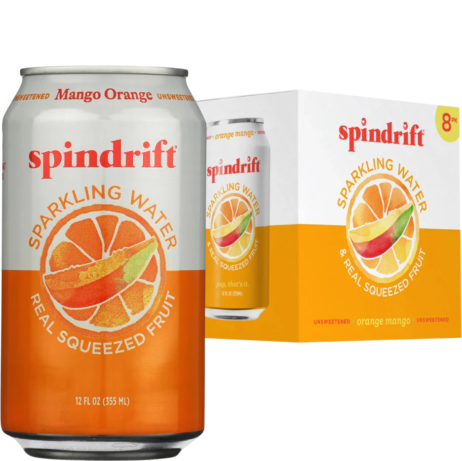 Orange Mango Sparkling Water (8 Pack)