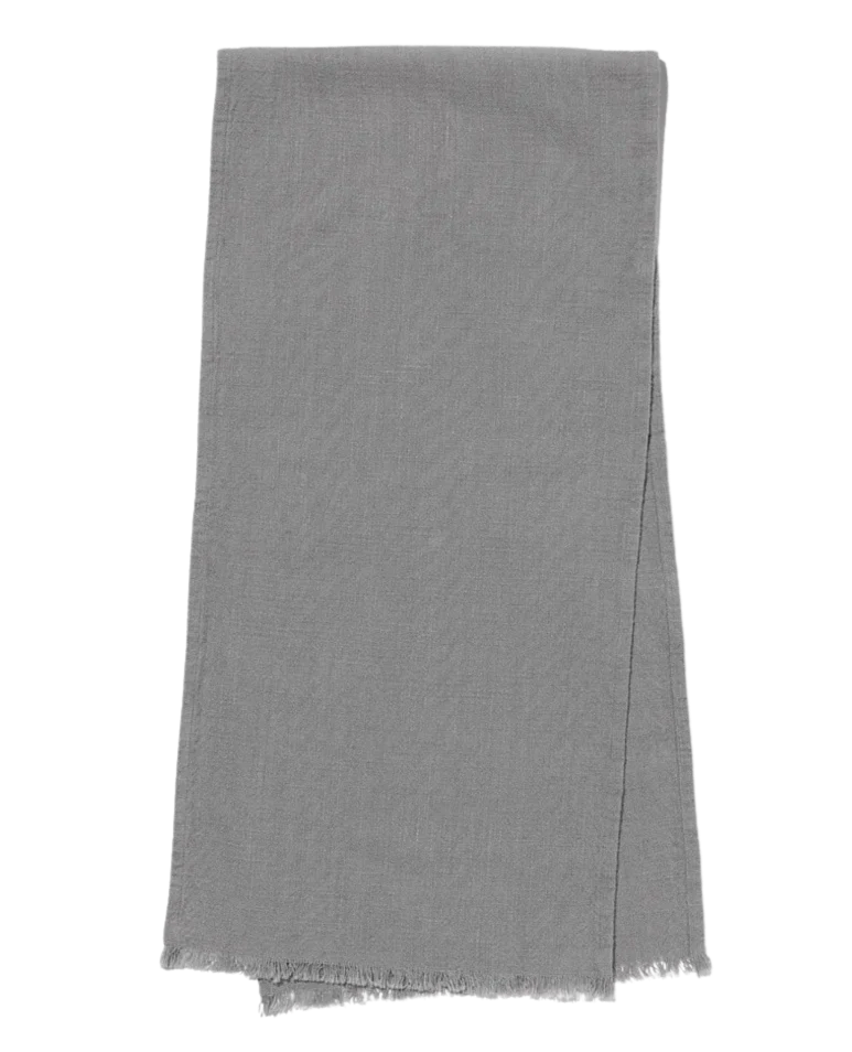 Org Cotton Table Runner Gray - Image 2
